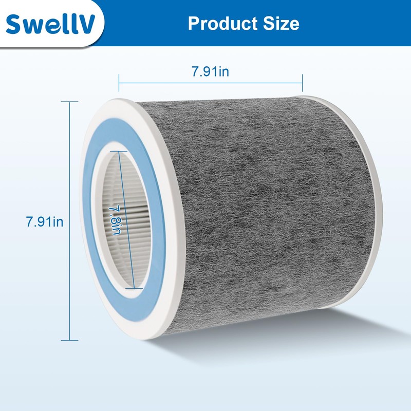 SwellV 2 Pack HP102 Filter Replacement, Compatible with Shark HP102