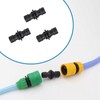 Pack of 4 Double Connector Garden Hose Connections, Hose Coupling,