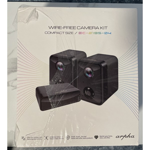 ARPHA NEW ! Arpha Wireless Outdoor Security Cameras Indoor Home