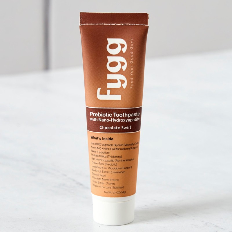 Fygg Nano Hydroxyapatite Travel Toothpaste | Chocolate Swirl (.7 oz)