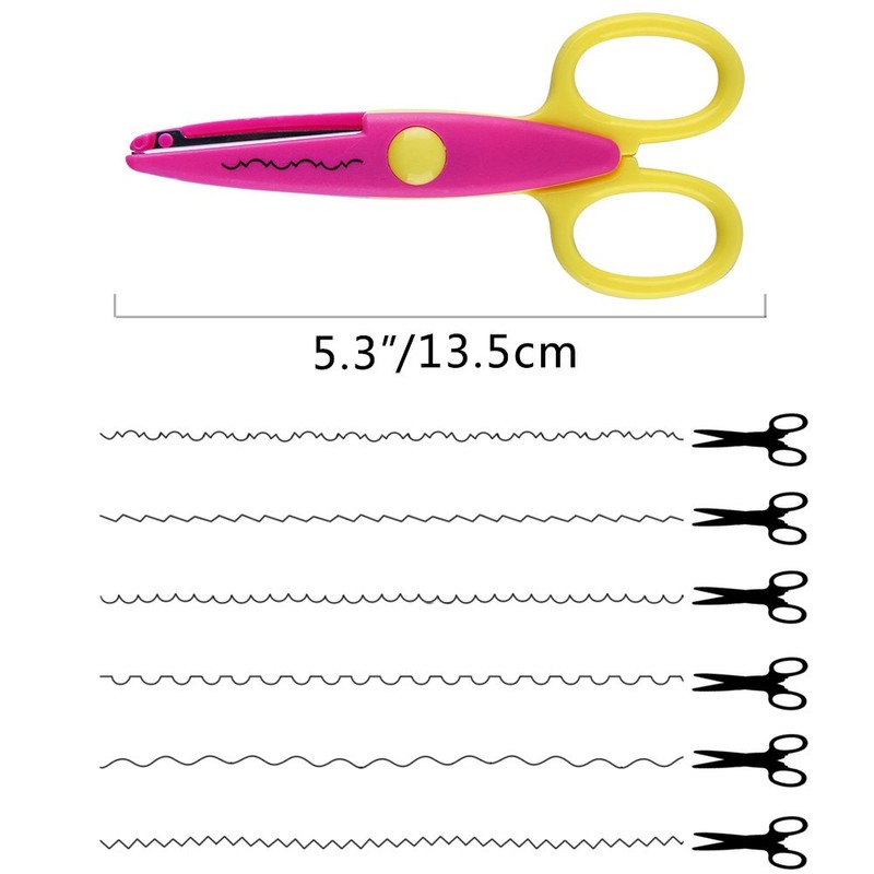 KUUQA 6 Pcs Kids Safety Scissors Art Craft Scissors Set