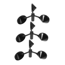 NOLITOY 3pcs Anemometer Cups Portable Wind Speed Measurement Tool for Accurate Meteorological Observations for Wind Turbines and Systems Lightweight and Compact Design