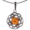 Baltic amber and sterling silver 925 pendant (no chain)