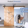 EaseLife 8 FT Sliding Barn Door Track and Handle Hardware