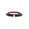 DIYUCAR ABS Plastic Matte Black Car Rear Badge Ring Logo