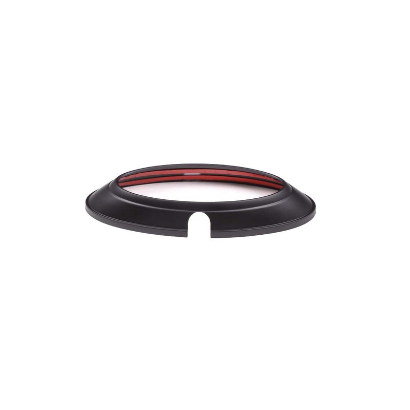 DIYUCAR ABS Plastic Matte Black Car Rear Badge Ring Logo