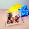 NIUBEE 4x4 Acrylic Frames 5 Pack, Double Sided Clear Picture