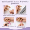 Mano de silicona realista para practicar manicura Veikmv. Mano de