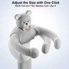 Baby Shower Stand with Anti-Slip Base,Teddy Bear Shaped Bathtub Dish,