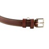 Brute Strength Leather Dog Collar Brown M 36-43 cm