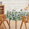 Horaldaily Spring Summer Tablecloth 60x84 Inch Oval, Eucalyptus Floral Table