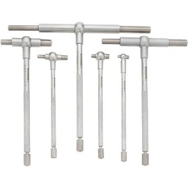 SPI 14-125-9 Telescoping Hole Gauge Set: 6 Gages, Hardened Tool Steel, 5/16 to 6"