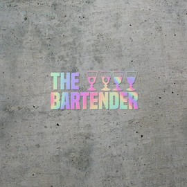 Transparent Decal Stickers of The Bartender (Hologram) Premium Waterproof Vinyl Decal Stickers for Laptop Phone Accessory Helmet Car Window Mug Tuber Cup Door Wall Decoration ANDSKUSf82786HO080322