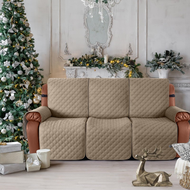 Ruaozz Waterproof Recliner Couch Covers 1-Piece Sofa Covers Washable Recliner