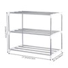 Fouews Small Shoe Rack, Narrow Stackable Shoe Shelf Organizer for