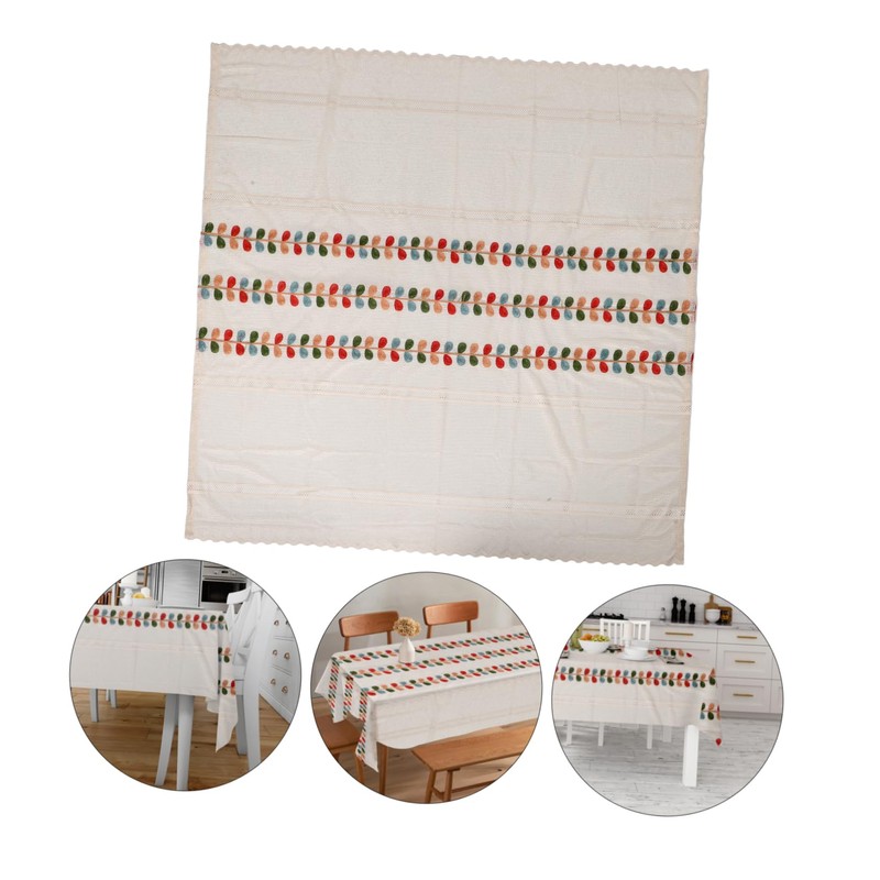 BIUDECO Holiday Party Tablecloth Rectangular Winter Decor Christmas Dinner Table