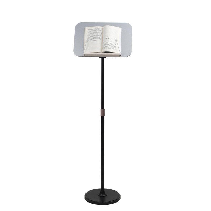 Portable Floor Lectern Podium Stand for Speech, Presentation, with Black