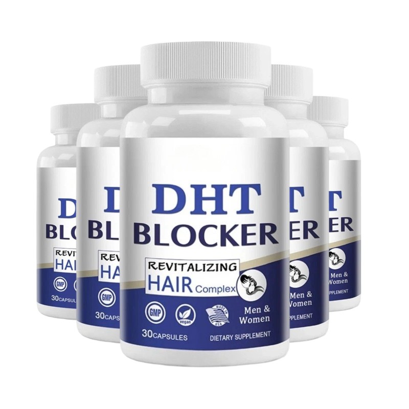 DHT 5-Pack DHT Blocker Capsules – Supports Hair and Nail