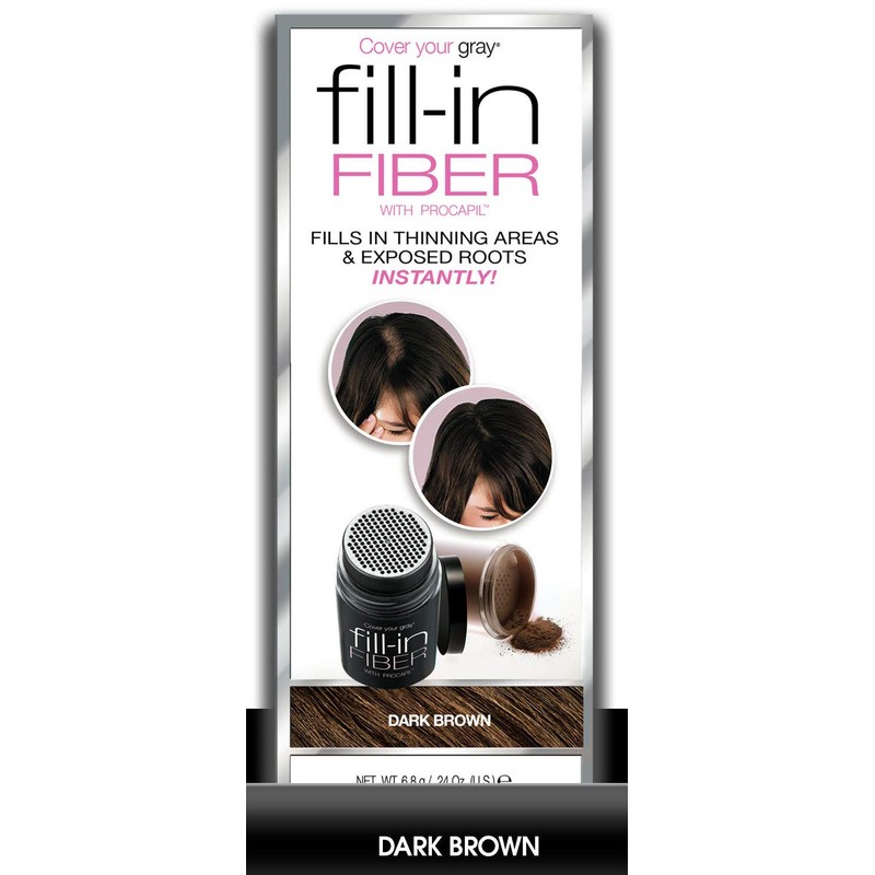 Cover Your Gray Pro Fill-In Fibers with Procapil - Dark