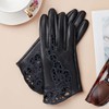 FIORETTO Womens Genuine Leather Driving Gloves Touchscreen Unlined Sheepskin Ladies