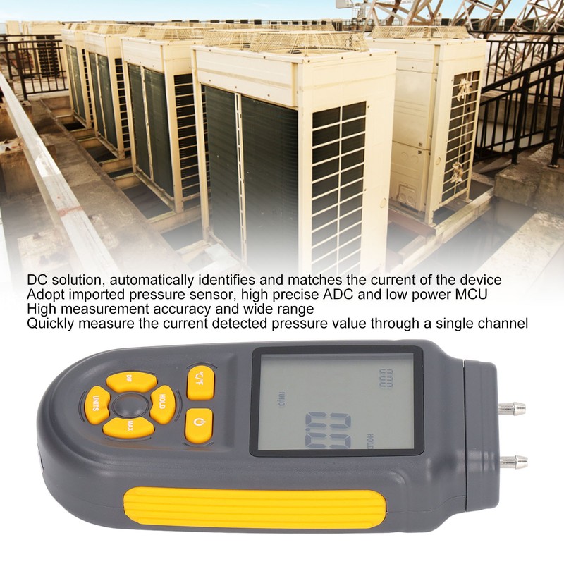 Digital Pressure Gauge High Accuracy Wide Range Differential Pressure Meter