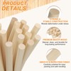 PATIKIL 1/2 x 4 Inch Wooden Dowel Rod 10 Pcs
