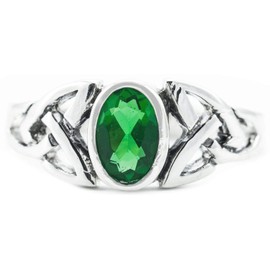 Windalf Delicate Mythia Women's Ring 7 mm Costume Jewellery 925 Sterling Silver, Fabric jewellery bag, Cubic Zirconia