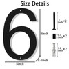 House Numbers for Outside 8 inch Floating Address Numbers for