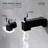 KENES Tub Shower Faucet Set Complete, Matte Black Tub and
