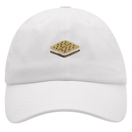JPAK Cartoon S'More with Chocolate Premium Dad Hat Embroidered Cotton Baseball Cap Campfire Snack