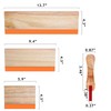 3Pcs Screen Printing Squeegee, 5.9 inch/9.4 inch/13.7 inch 75 Durometer