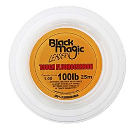 Black Magic Tough Fluorocarbon Leader 100lb 25m