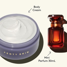 Fenty Beauty Rich Drip Duo: Fenty Eau de Parfum + Butta Drop Whipped Oil Body Cream Perfume Fragrance Bundle - Combined Variations: 30ml Parfum + Shimmering Body Cream