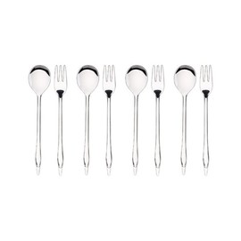 Bloom at Home Metal Swan Teaspoons (4) and Tea Forks (4) / 블룸엣홈 메탈 스완 티스푼 4개 티포크 4개