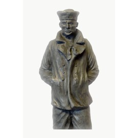 Solid Rock Stoneworks Concrete Sailor Statue- 24" Tall (Indigo)