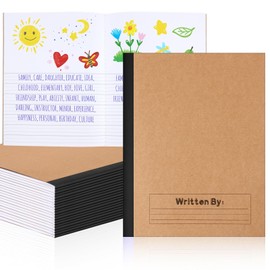 Henoyso 20 Pcs Primary Composition Notebook 9 3/4 x 7 1/2 Inch Kids Journal, Back to School Supplies, K-2 Primary Writing Notebook for Kids Student Draw and Write Story Journal (Black Color)