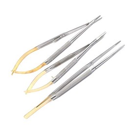 PRECISE CANADA 3 Castroviejo Micro Scissor Needle Holder TC Forceps Dental Eye
