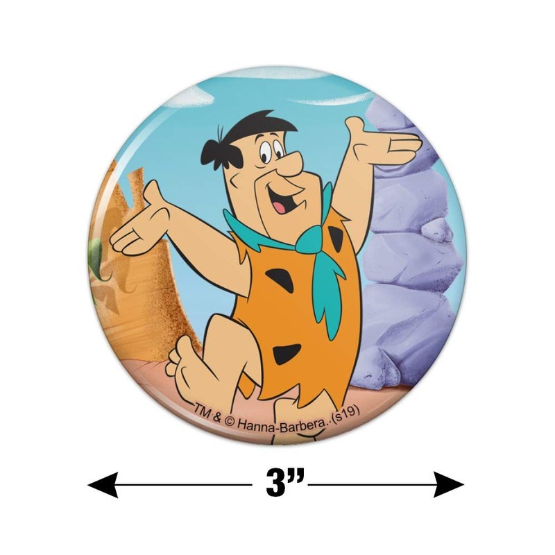 The Flintstones Fred Character Kitchen Refrigerator Locker Button Magnet