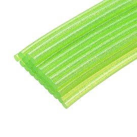 uxcell 30pcs Mini Hot Glue Sticks for Mini Glue Gun, 8-inch x 0.28-inch Glue Gun Sticks for Art DIY Craft, Glitter Clear Green