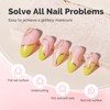 MelodySusie Pink Shimmer Builder Nail Base Gel for Nails Thickening,