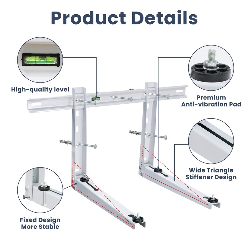 SEQUEDA Mini Split Wall Mounting Bracket for 9000-36000 BTU Universal