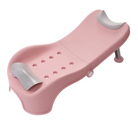 CNCEST Adjustable Children Shampoo Chair,Toddler Shampoo Chair Bather for 0-5 Years Old,Kids Hair Washing Bath Seat,Children Head Hair Rinser Salon Chair 50kg/110.23lbs Max Load (Pink) (Pink)