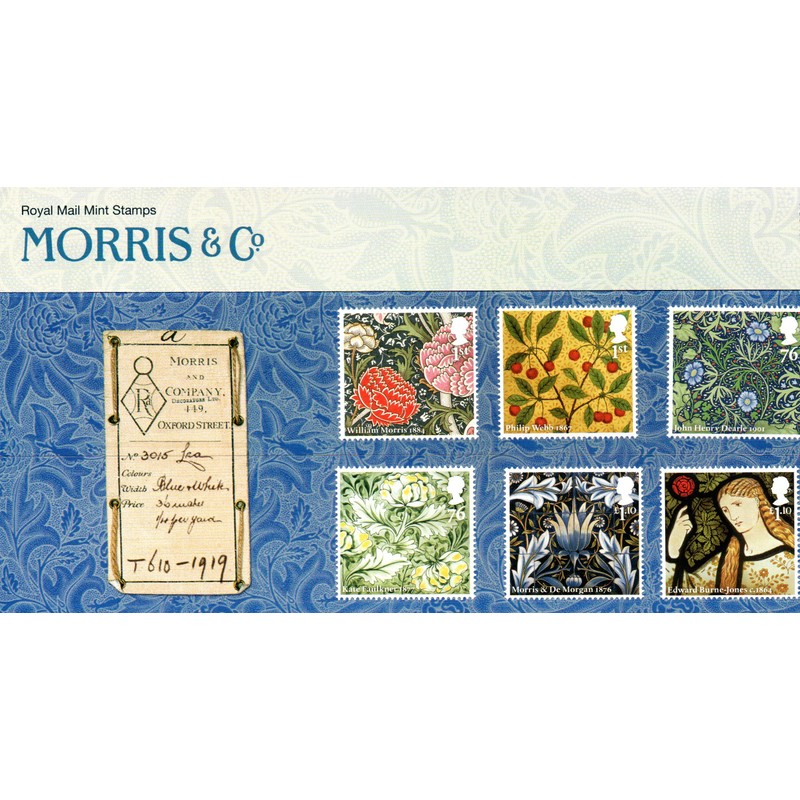 2011 Morris & Co Stamps in Presentation Pack PP431 (printed