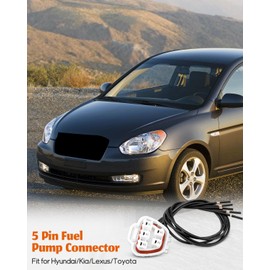 5 Pin Fuel Pump Connector Pigtail Plug Wire Harness Fit for Toyota/Hyundai/Kia/Lexus/Mitsubishi 90980-11077 9098011077