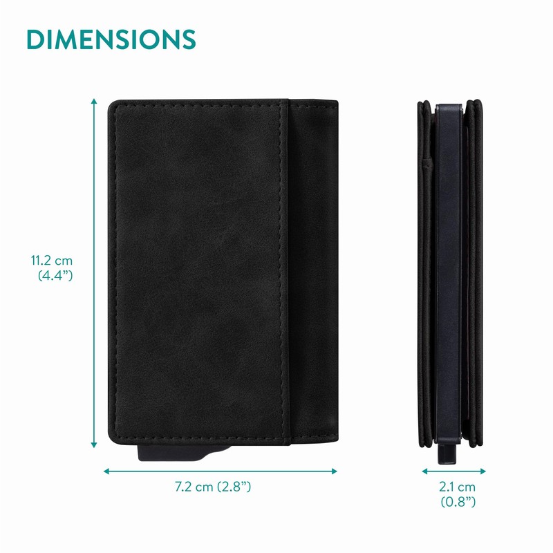 Navaris Pop Up Wallet with Inner Slots - Pop-Up &