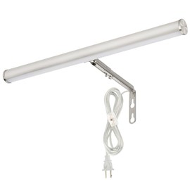 Xbuyee LED Picture Lights for Paintings Plug in, 14 inch 4W Adjustable Art Light Gallery Wall Light for Display Art Work, Brushed Nickel Finish, CRI90+, 3000K Warm White, ETL Listed