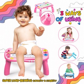 Veopoko Toddler Toys for 2 Year Old Girls, Magnetic Drawing Board Girls Toys Age 1 2 3 Year Olds Girls Gifts for 1-3 Year Olds Girls Educational Learning Toys for 1-6 Year Old Girls Kids Toys Age 1-3