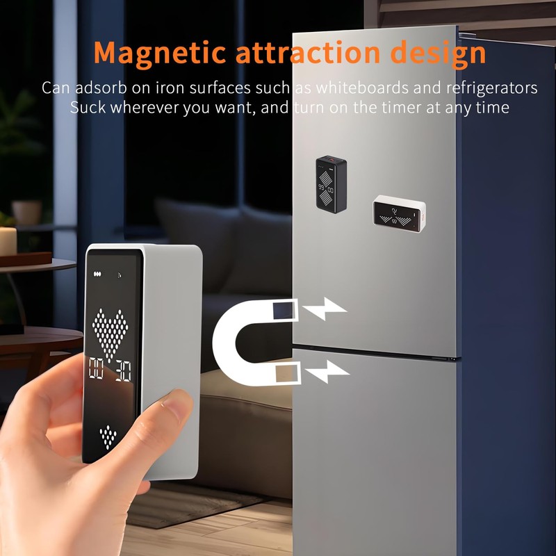 Qumox F8 Hourglass Gravity Timer – Digital Flip Countdown &