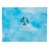 Happy Homewares It's a Boy 40-Sheet Blue Watercolour Guest Book