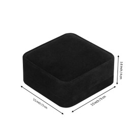 LETURE 6 Pieces Velvet Jewelry Gift Boxes for Necklace Pendant Bracelet Ring Earring, Jewelry Storage Display Case for Christmas Wedding Engagement Birthday Anniversary (Bracelet Box - 6PCS)